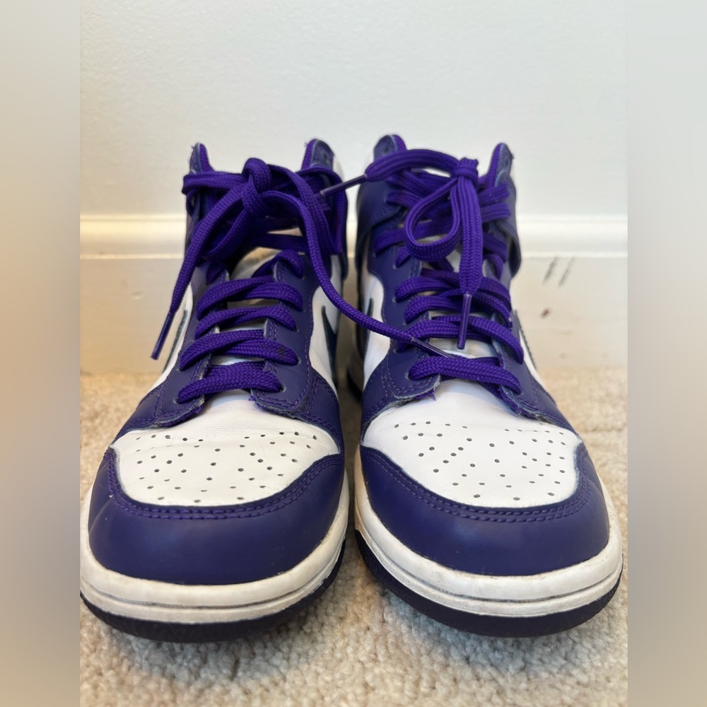 Nike Dunk High Electro Purple Midnight Navy 5Y W6.5